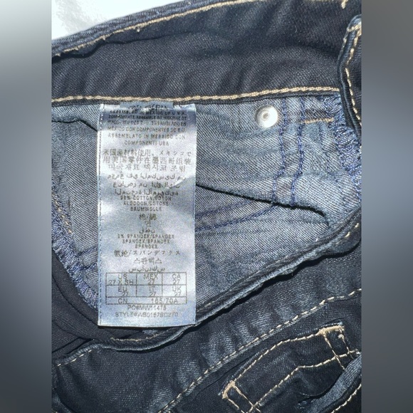 Beautiful dark blue low rise guess jeans size 27 - Picture 6 of 7
